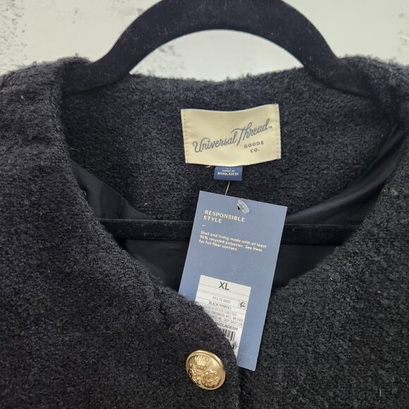 Universal Thread Women's Button Up Winter Blazer Jacket - Picture 5 of 7